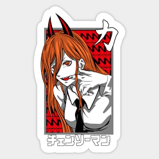 Devil Girl Power anime Fanart Sticker